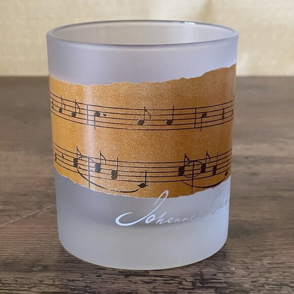 Vintage Dartington France Frosted Glass Whiskey Tumbler Classical Music Composer - Picture 14 of 14